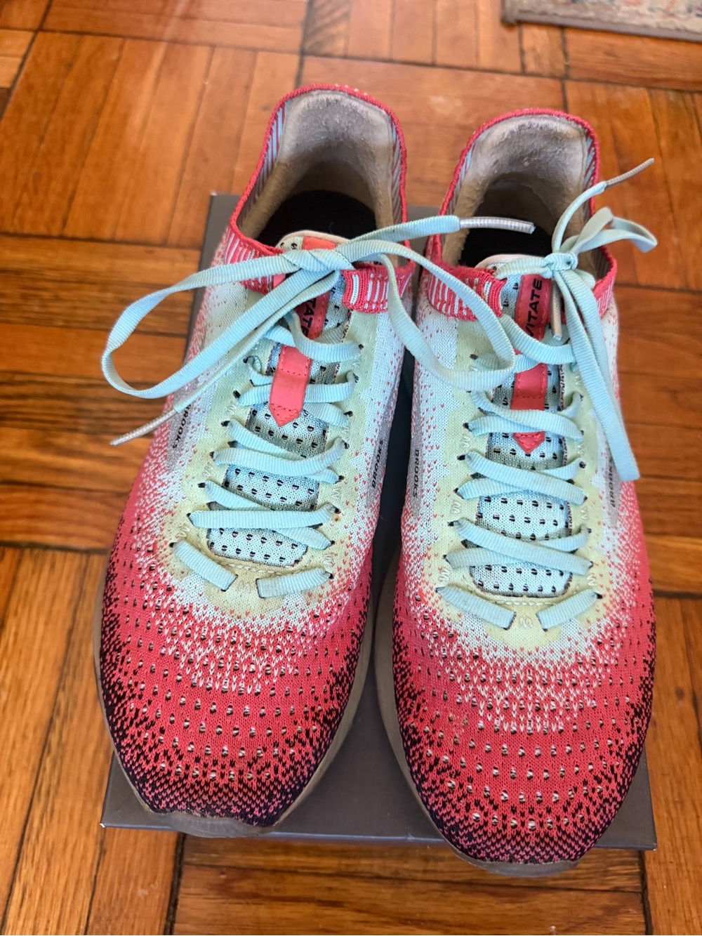 Brooks Women's Energize Pink Mint Athletic Running Shoes